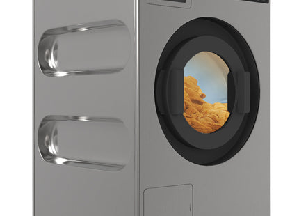 Lave-linge avec essoreuse 6,5 kg "inox-titanium", avec pompe de vidange