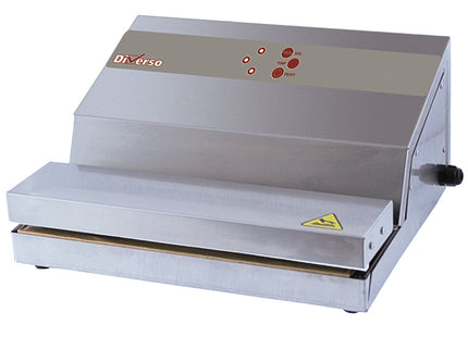 Stainless steel vacuum machine, pump 16 l./min, welding 330 mm