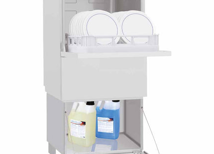 Closed support for dishwasher