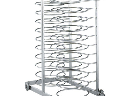 Removable loader with wheels, for 30 plates (ø 300mm), oven 10x GN 1/1 (space 65 mm)