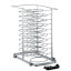 Removable loader with wheels, for 30 plates (ø 300mm), oven 10x GN 1/1 (space 65 mm)