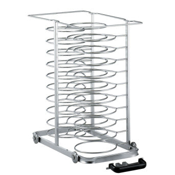 Removable loader with wheels, for 30 plates (ø 300mm), oven 10x GN 1/1 (space 65 mm)
