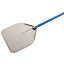 Rectangular aluminium shovel 360x360 mm perforated