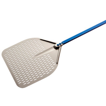 Rectangular aluminium shovel 360x360 mm perforated