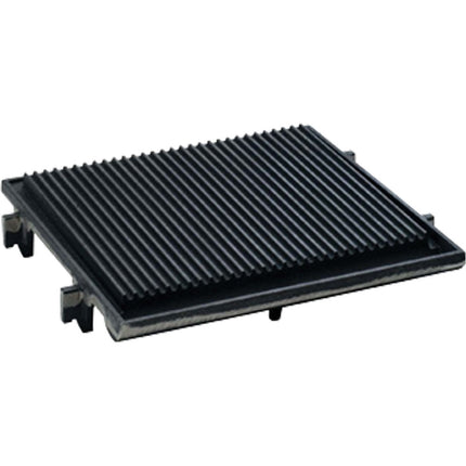 Ribbed cooking plate, 1 fire
