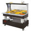 Bain-marie varm väggbuffé 4x GN 1/1-150 (Wengé trä)