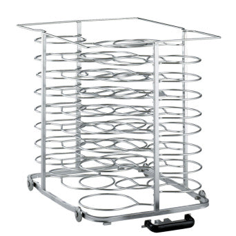 Removable loader with wheels, for 51 plates (ø 300mm), oven 10x GN 2/1 (space 75 mm)