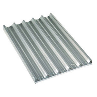 Płyta z aluminium 600x400xh38 mm, perforowana-falista