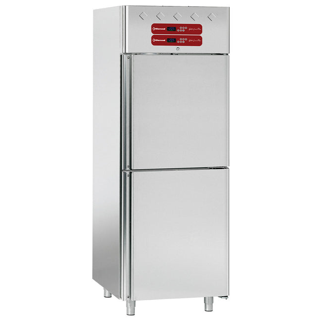 Ventilated refrigerator and freezer 2x350 liters, 2x 1/2 doors GN 2/1