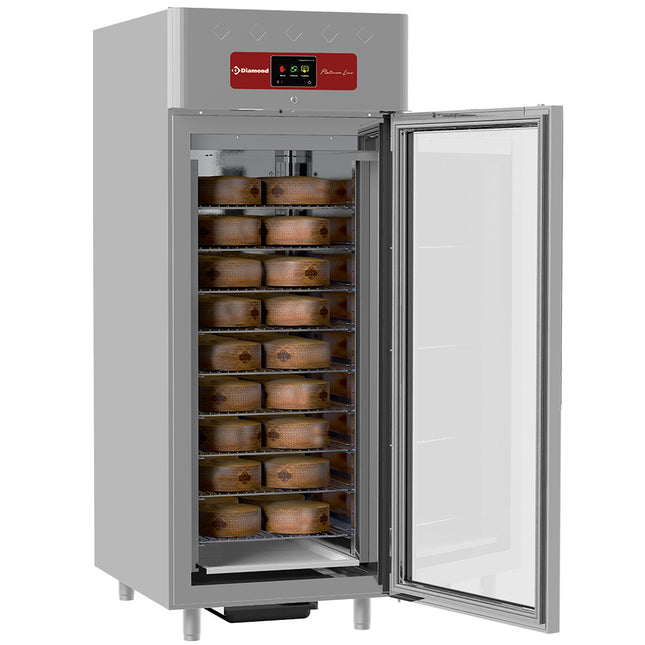 Cabine d'affinage ventilée affinage fermentaire pour fromages 850 litres, 1 porte vitrée 20x GN 2/1