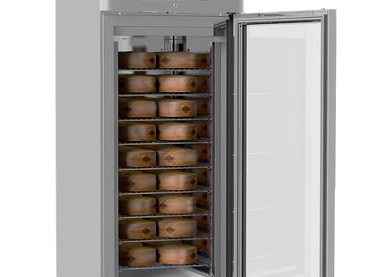 Ventilated maturation cabin fermenting aging for cheeses 850 liters, 1 glass door 20x GN 2/1