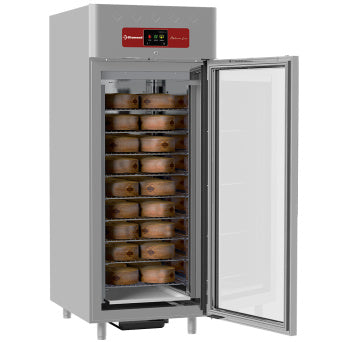 Cabine d'affinage ventilée affinage fermentaire pour fromages 850 litres, 1 porte vitrée 20x GN 2/1