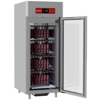 Rijpingskast dry aging voor fijnkost 850 liter geventileerd, 1 glazen deur 20x GN 2/1