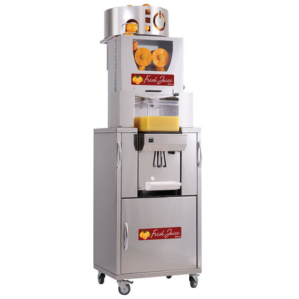 Automatic citrus press - refrigerated - on cupboard