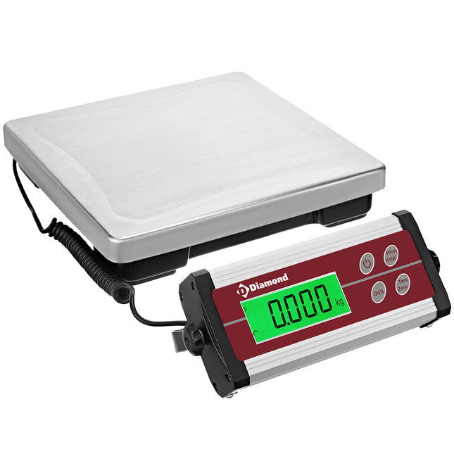 Elektronisk våg i rostfritt stål, 15 kg x 5 g