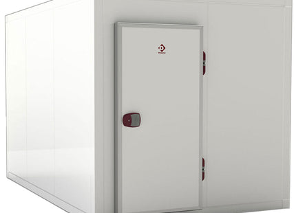 Combi cold rooms ISO 100, int. dim. 2230 x 3630 & 2230 x 2030 xh 2230 mm (18,05 + 10,09 m³)