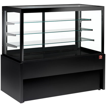 Disk - displaydisk -, opvarmet, 4 plan, uden depotrum - SORT