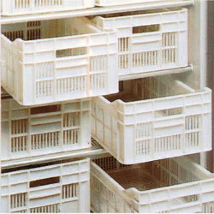 Kit composé de 12 plateaux en polyéthylène 500x300xh175 mm