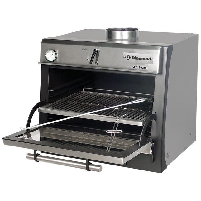 Kolugn-BBQ, GN 1/1 (60 Kg/h)/Rostfritt stål