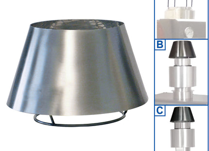 Stainless steel chimney dome (CBQ-060 & CBQ-075)