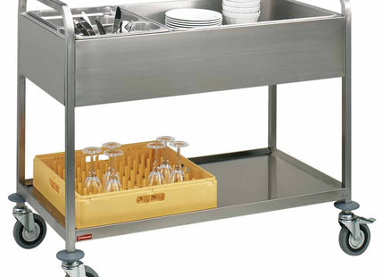 Dressing carriage stainless steel, 3x GN 1/1, lower shelf