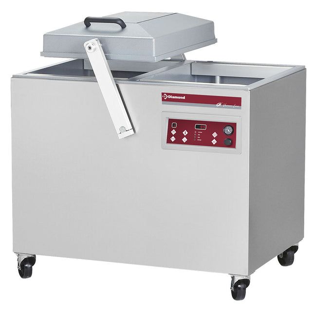 Machine sous vide, double chambre 450x580xh235 mm. - 63 m3/heure