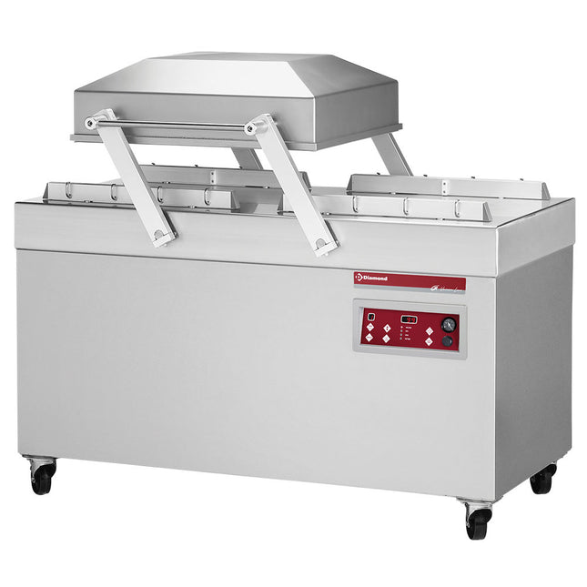 Machine sous vide, double chambre 620x500xh240 mm. - 100 m3/heure