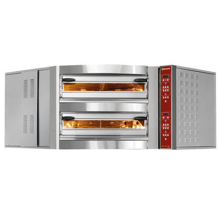 Four électrique d'angle, 2 chambres, 2x 8 pizzas Ø 350 mm