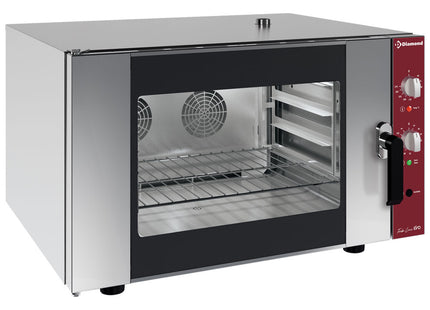 Electric convection oven, 4x GN 1/1 + manual humidifier (230/1N)