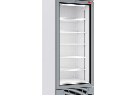 Negative refrigerated display 496 liters - 6 levels with lightbox - WHITE