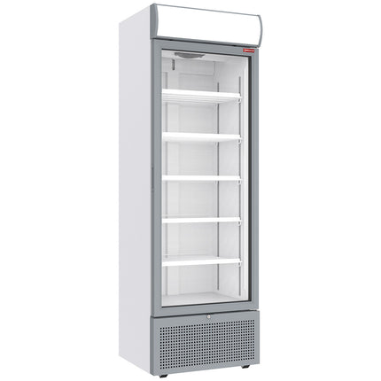 Vitrine réfrigérée positive 494 litres BLANCHE avec lightbox