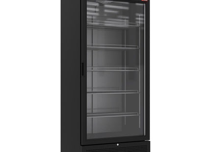 Vitrine réfrigérée positive 715 litres NOIRE avec lightbox