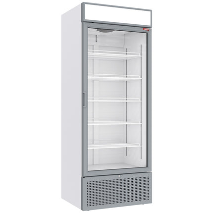 Vitrine réfrigérée positive 715 litres BLANCHE avec lightbox