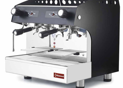 Semi-automatic expresso coffee machine 2 groups - BLACK
