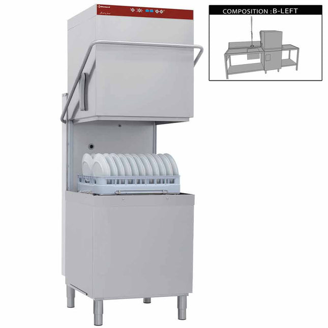 Hood dishwasher complete, consisting of :