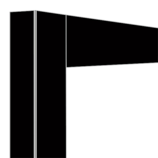 Présentoir déco 530Lt. noir mat