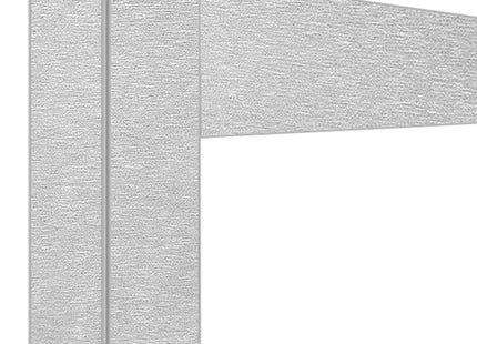 Jonction déco 2x530Lt. Acier satiné