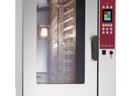 Four électrique ÉCRAN TACTILE vapeur/convection, 10x GN 1/1 - AUTO-NETTOYAGE
