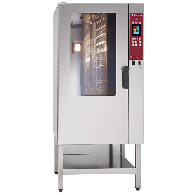 Elektrisk ovn TOUCH SCREEN damp/konvektion, 15x GN 1/1 - AUTO-RENSNING