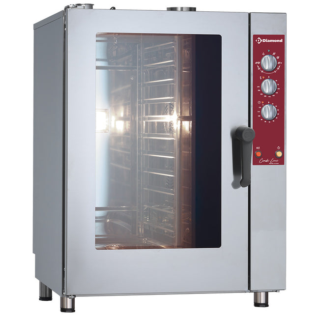 Gasovn damp/konvektion, 11x GN 1/1