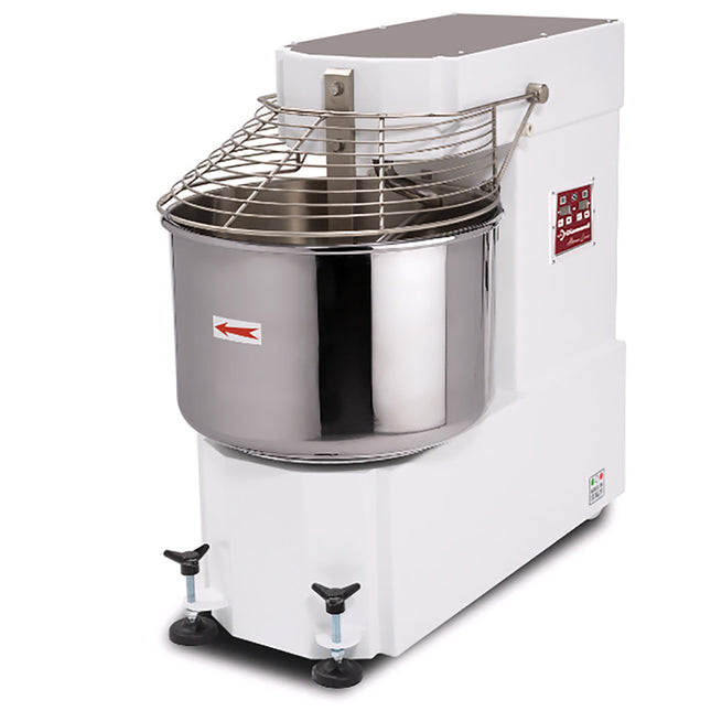 Pétrin à spirale 85 litres, 2 vitesses, - Automatique, numérique, 2 roues et 2 cylindres