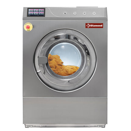 Lave-linge avec super essorage, 18 kg "inox"
