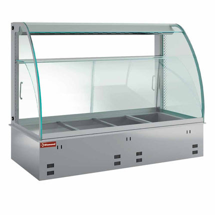 Element varmt display, befugtet og ventileret 2x GN 1/1