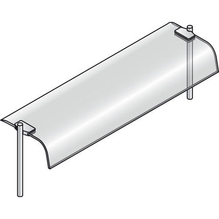 Superstructure avec verre bombé