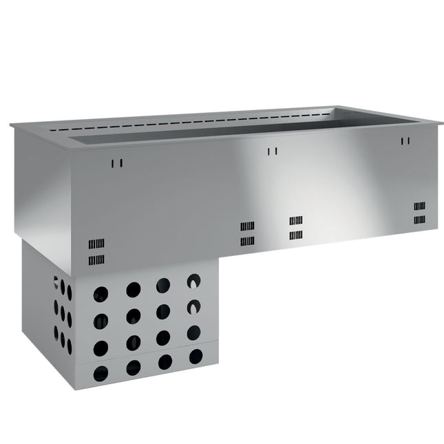 Évier à résistance réfrigéré et ventilé 4x GN 1/1