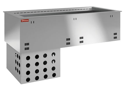 Évier à résistance réfrigéré et ventilé 3x GN 1/1