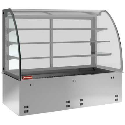 Element sink and closed display on 3 levels, refrigerated, ventilated 3x GN 1/1 (without hermetic unit)