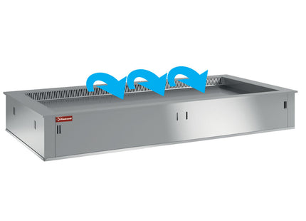 Element top refrigerated, ventilated 3x GN 1/1 (without hermetic unit)