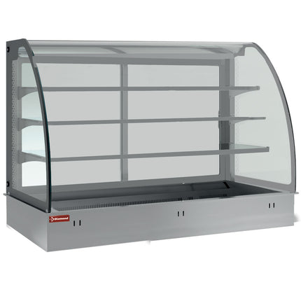Element top and closed display on 3 levels, refrigerated, ventilated 3x GN 1/1 (without hermetic unit)