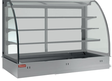 Element top and closed display on 3 levels, refrigerated, ventilated 4x GN 1/1 (without hermetic unit)